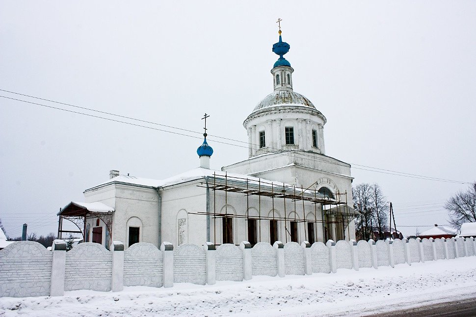 Церковь св.Николая с.Парфентьево один из объектов благотворительности компании Полифан